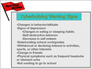 cyberbullying red flag warning signs