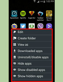 how to hide mobile apps step 2
