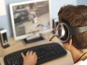 boy playing video games for hours online