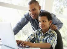 parent checking child's computer activity 2